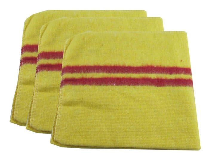 Yellow absorbent dishcloth