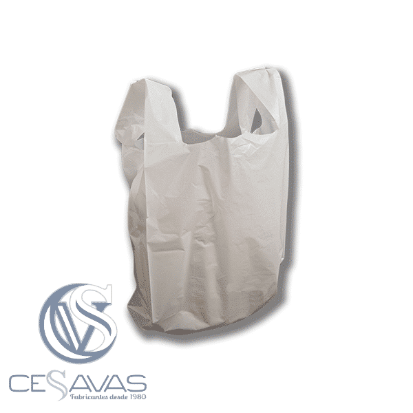 WHITE PLASTIC CARRIER BAGS BCA005
