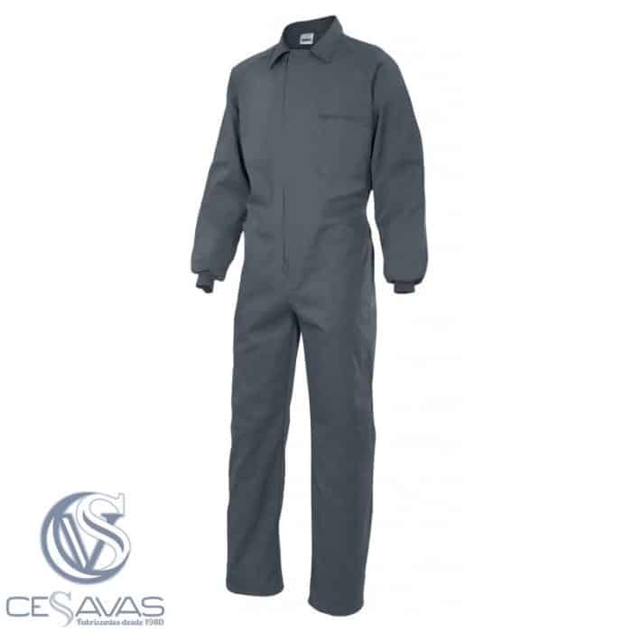 overall monza polyester cotton grey
