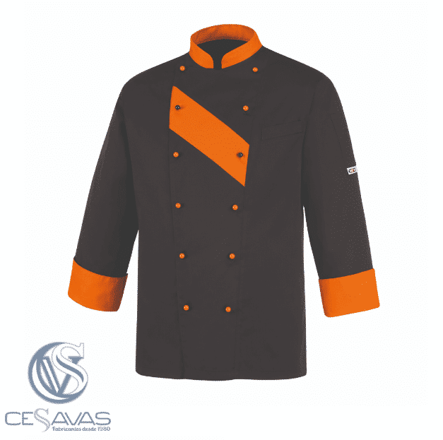 Orange/black Egochef coat patch