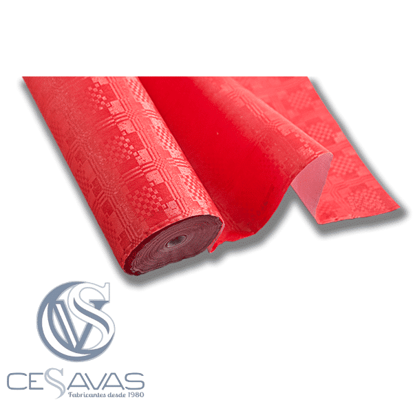 Red Laminated tablecloth MAPR003